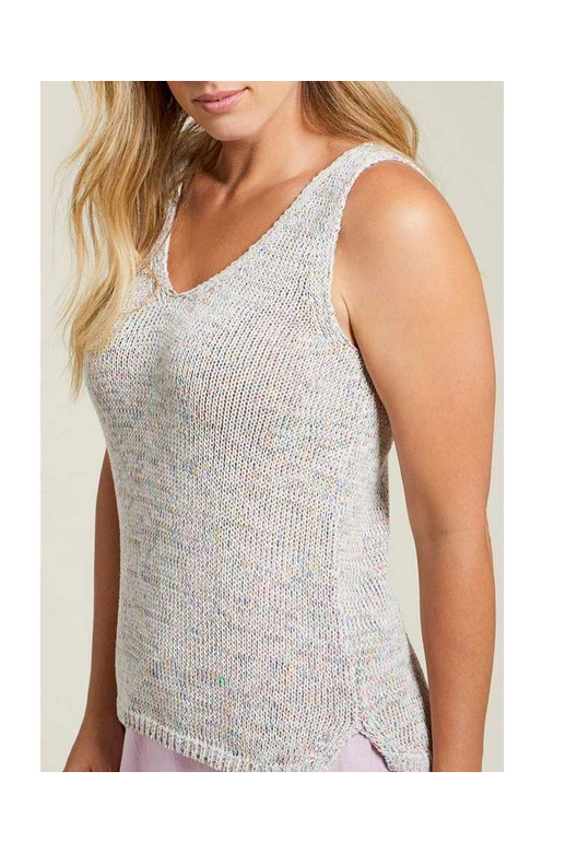 Tribal Knit V-Neck Sleeveless