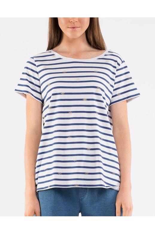 Elm Tee Twist Back Stripe
