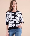 Foil Jumper Boxy Floral