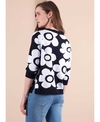 Foil Jumper Boxy Floral