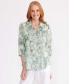 Yarra Trail Shirt Seafoam Swirl Print