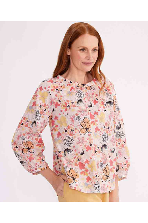 Yarra Trail Top Daisy Print