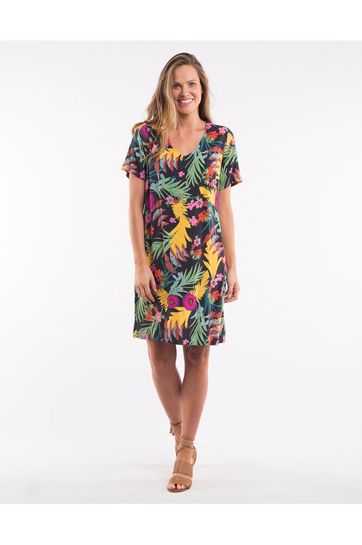 Elm Dress S/S Woven Print