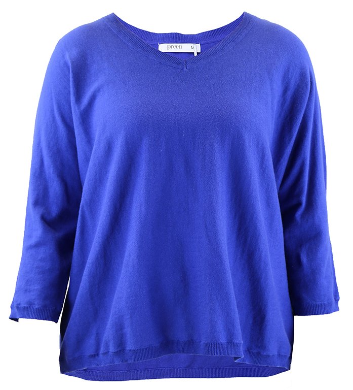 Preen Knit Jumper Batwing Cotton Women's Knitwear Yarntons Free