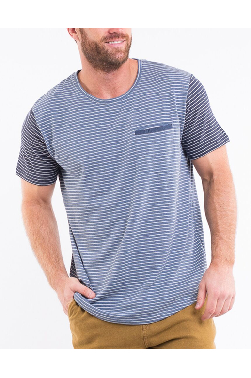 Chester St Tee S/S Fine Stripe Pkt