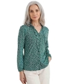 Seasalt Shirt Zelah Speckled Petals Studio Green