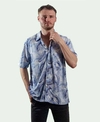 Kingston Grange Shirt S/S Bamboo Blue Fern