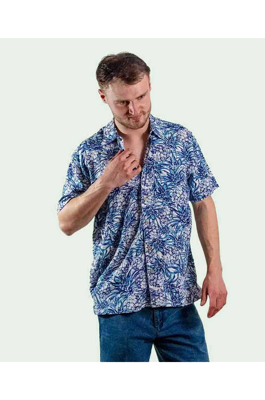 Kingston Grange Shirt S/S Bamboo Pineapple