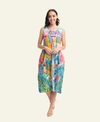 Orientique Dress S/L Bubble Woven