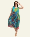 Orientique Dress S/L Bubble Woven