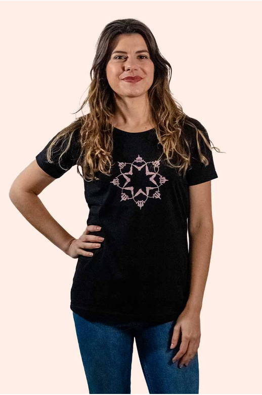 Devo Tees Ladies Villa Print Tee