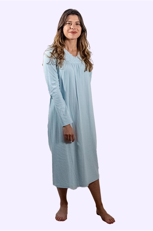 Essence Nightgown Hi Neck Dobby