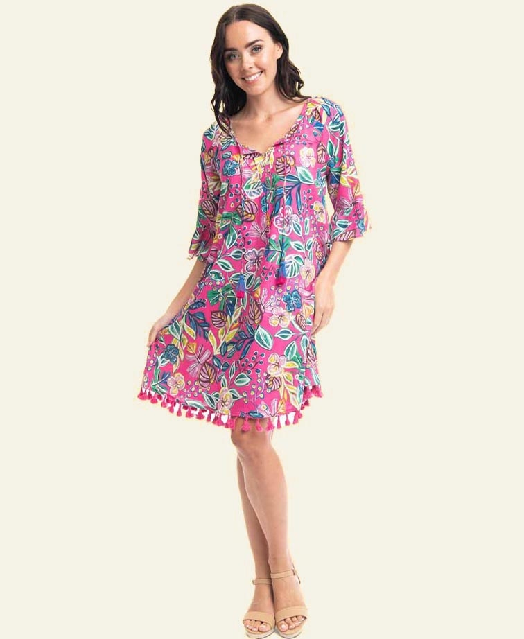 Orientique Dress L/S Tassel Balat - Brands-Ladies : Yarntons | New ...