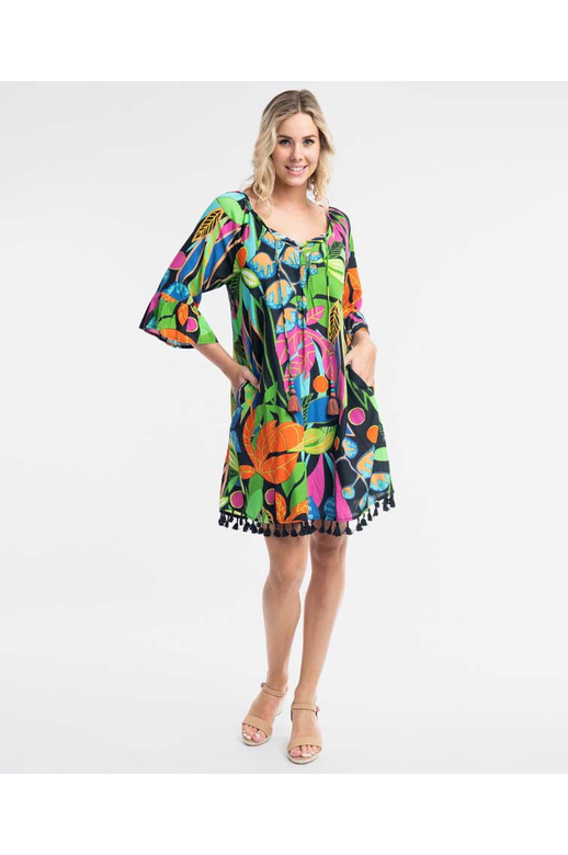 Orientique Dress L/S Tassel Nicossia