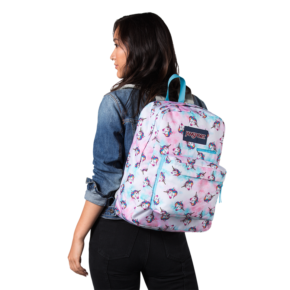 jansport unicorn clouds backpack