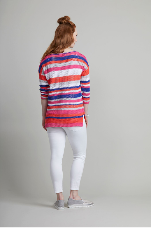 Preen Knit Jumper Stripe Cotton Women's Knitwear Yarntons Free NZ shipping on orders over