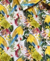 Michel Rouen Shirt S/S Linen Parrot Print