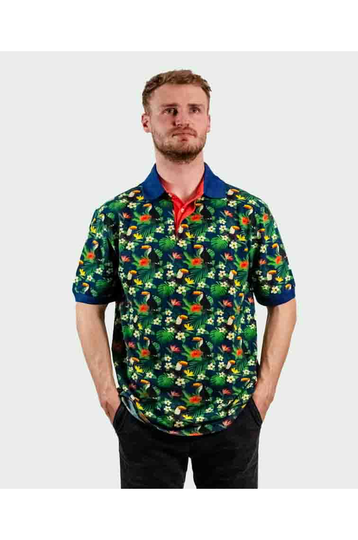 Michel Rouen Polo Toucan Print