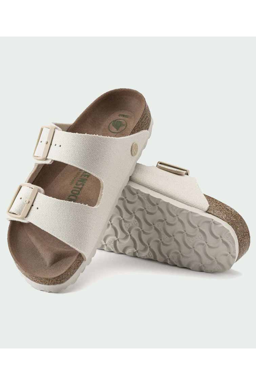 Birkenstock Arizona Vegan Canvas Regular Eggshell