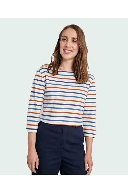 Seasalt Top Sailor Tri Breton Chalk Sea Breeze
