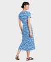 Seasalt Dress S/S Seed Packet Seabed Collage Sea Blue