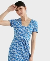 Seasalt Dress S/S Seed Packet Seabed Collage Sea Blue
