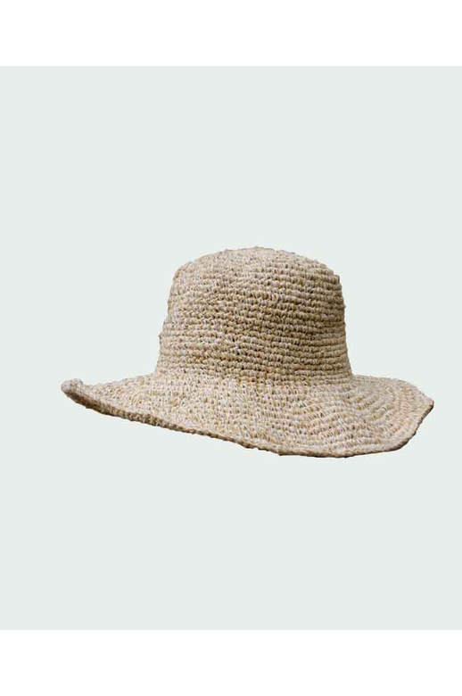 Sababa Crochet White Garden Lady Large Brim