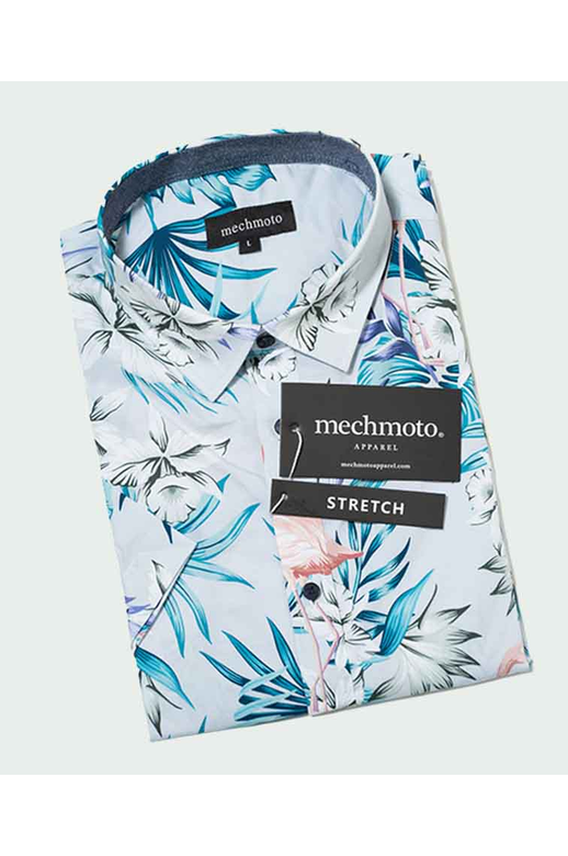 Mechmoto Shirt S/S Flamingo Print