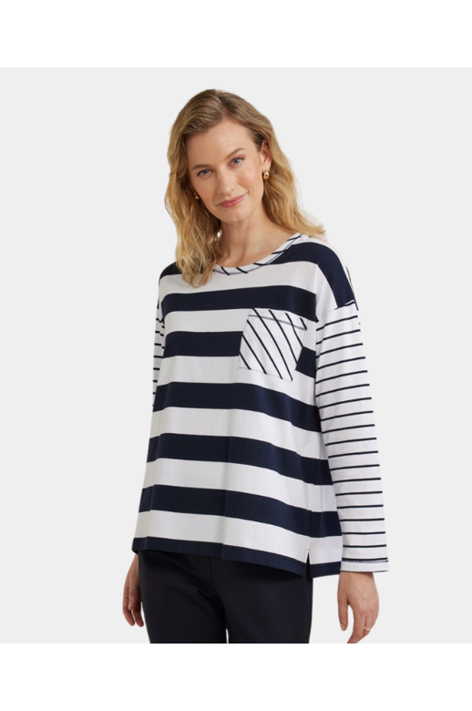 Yarra Trail Top Stripe Tee