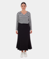 Vassalli Skirt Fluted Mid Length