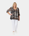 Clarity Top Zena Check Layered Tunic 