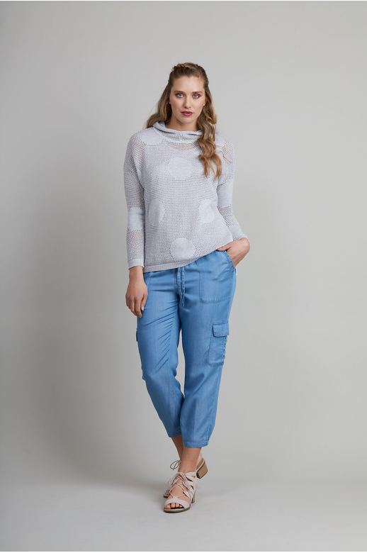 Preen Knit Hoodie Spot Cotton