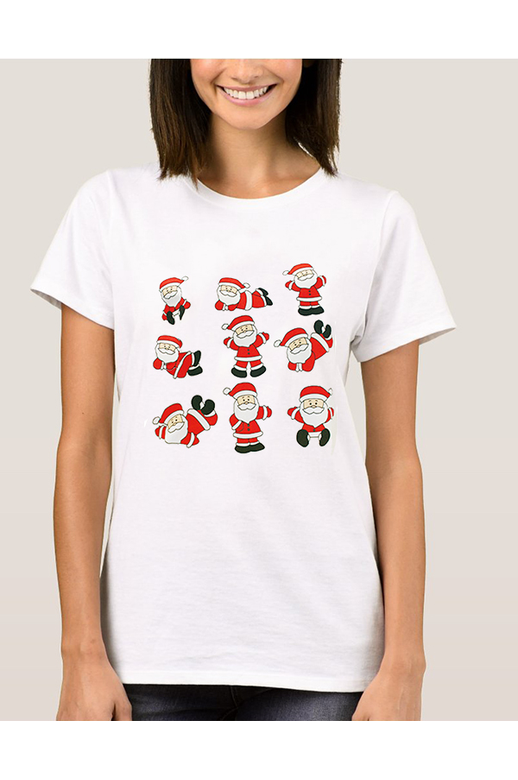 Devo Tees Ladies Santa Tee