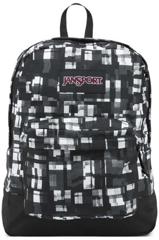 Jansport Black Label Superbreak - Black Glitch Plaid