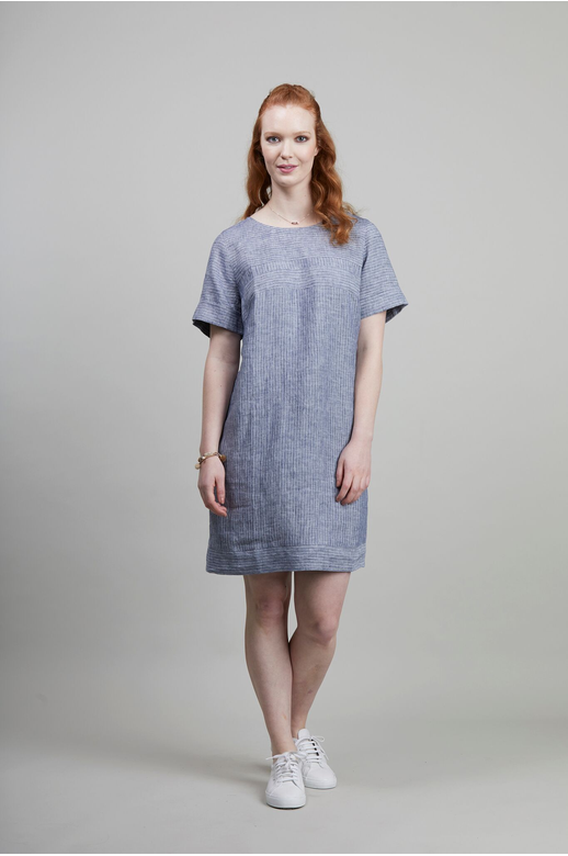 Esplanade Dress S/S Yoke Panel Cotton