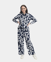 Orientique Pants Flared Cord Printed