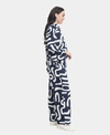 Orientique Pants Flared Cord Printed