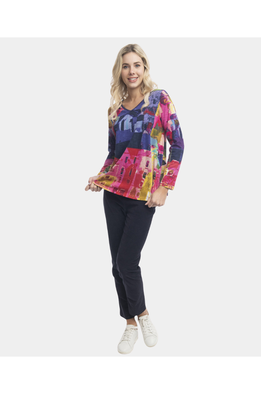 Orientique T-Shirt L/S Contemporary V-Neck