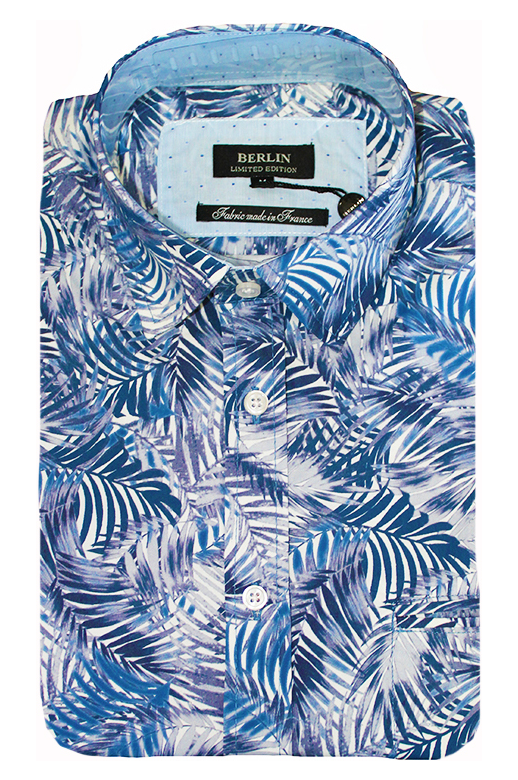 Berlin Shirt S/S Palm Print