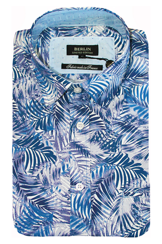 Berlin Shirt S/S Palm Print
