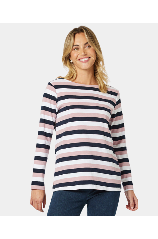 Gordon Smith Tee L/S Laguna Stripe