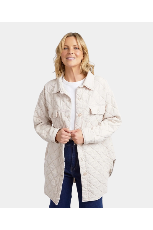 Elm Shacket Katie Quilted