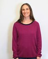 Foil Sweater All Over Chevron Viscose/Cotton