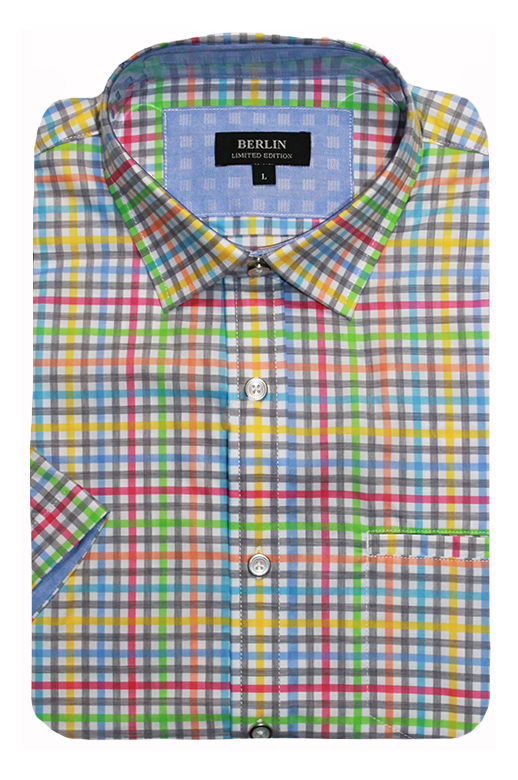 Berlin Shirt S/S Multi Check