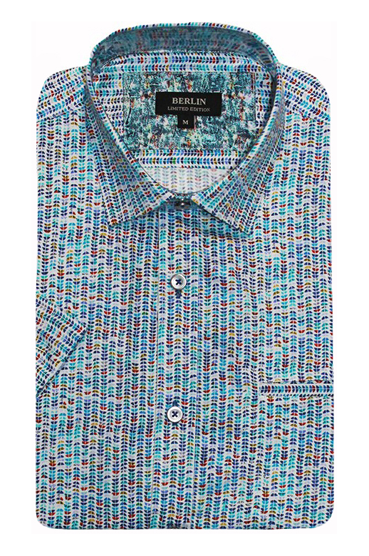 Berlin Shirt S/S Wave Print 