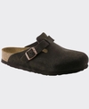 Birkenstock Boston SFB Suede Leather Mocha Regular