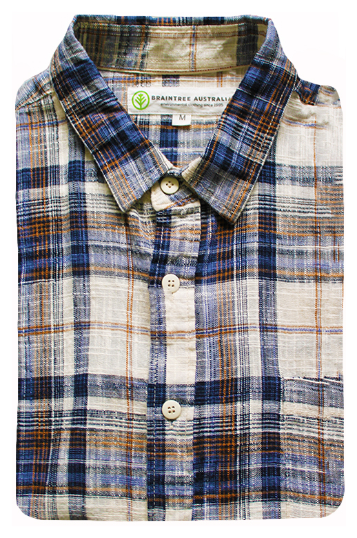 Braintree Shirt S/S Hemp Cotton Plaid