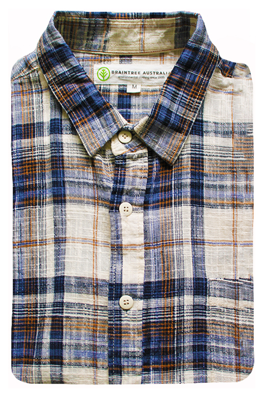 Braintree Shirt S/S Hemp Cotton Plaid