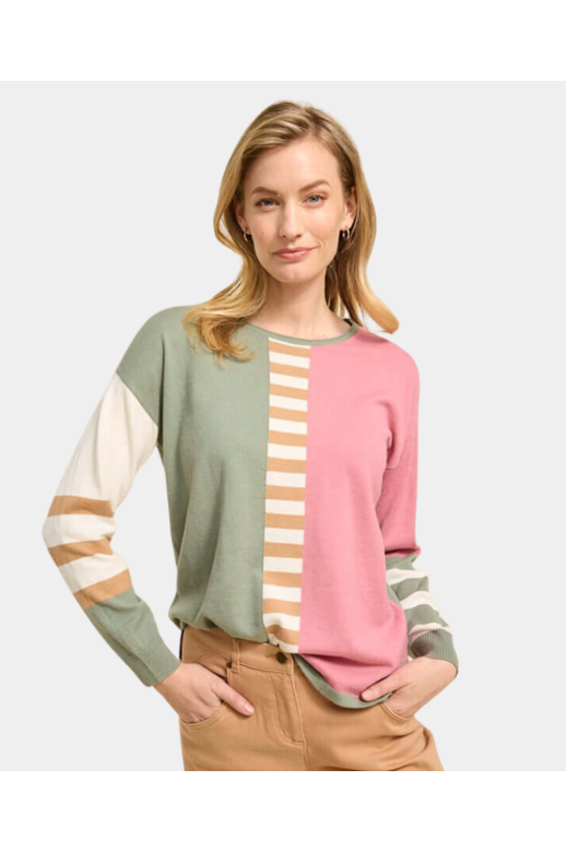 Yarra Trail Jumper Mixed Stripe