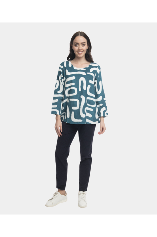 Orientique Top Contemporary Cord Printed